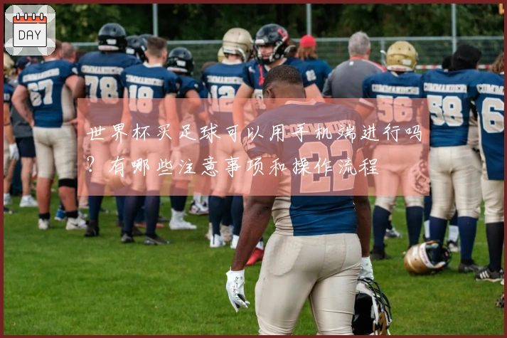 世界杯买足球可以用手机端进行吗？有哪些注意事项和操作流程